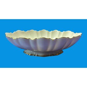 Lenox Symphony Oval Bowl  Ivory with Gold Trim